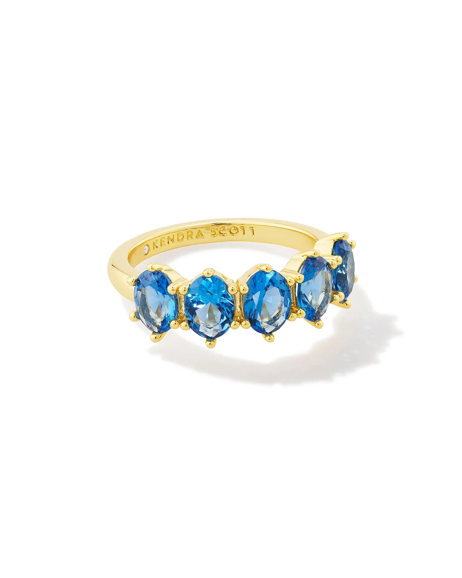 Cailin Gold Crystal December Band Ring - 1