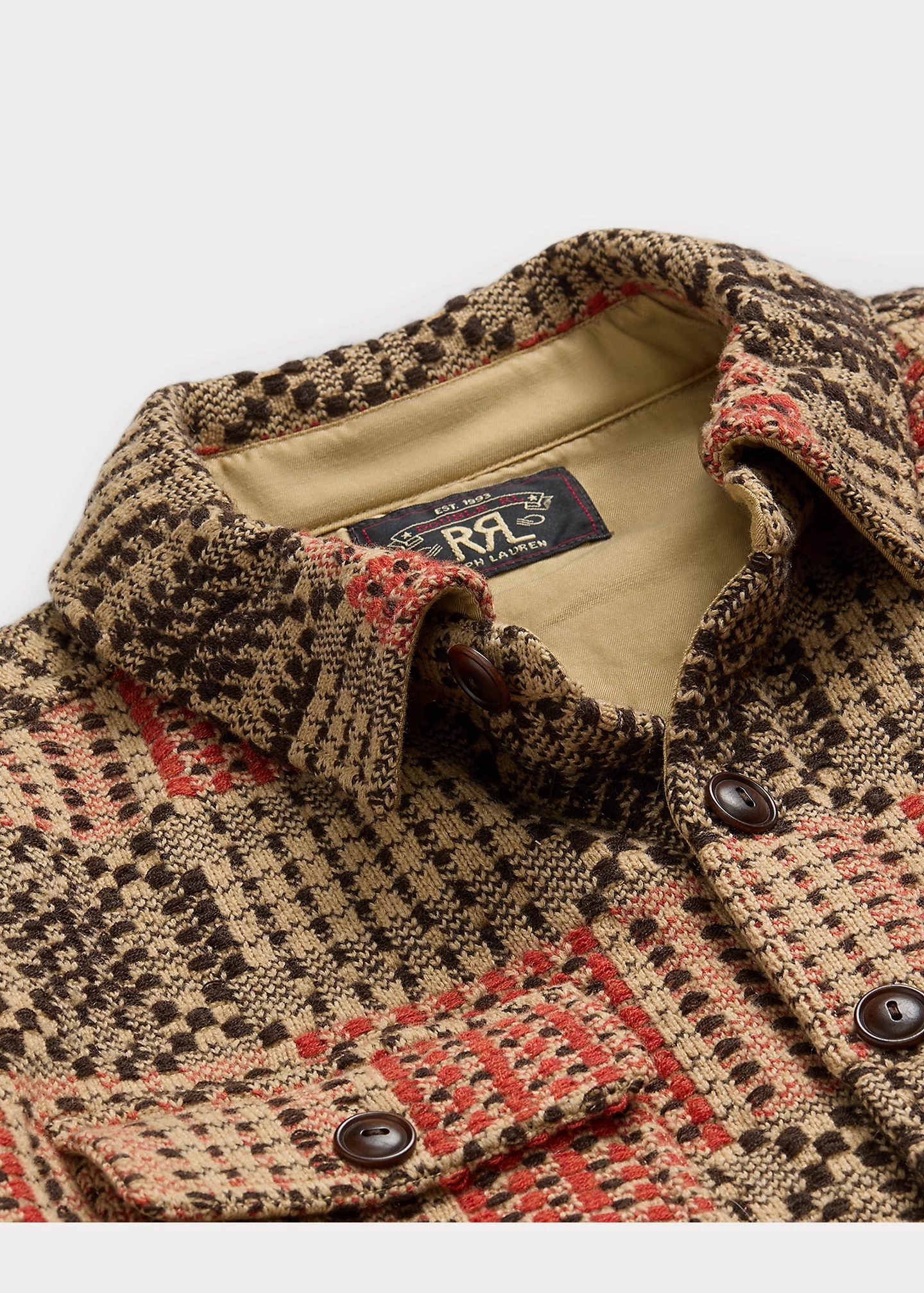 Wool Jacquard Overshirt Sweater - 3