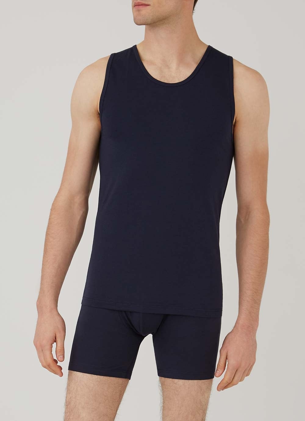 Stretch Cotton Underwear Vest - 2