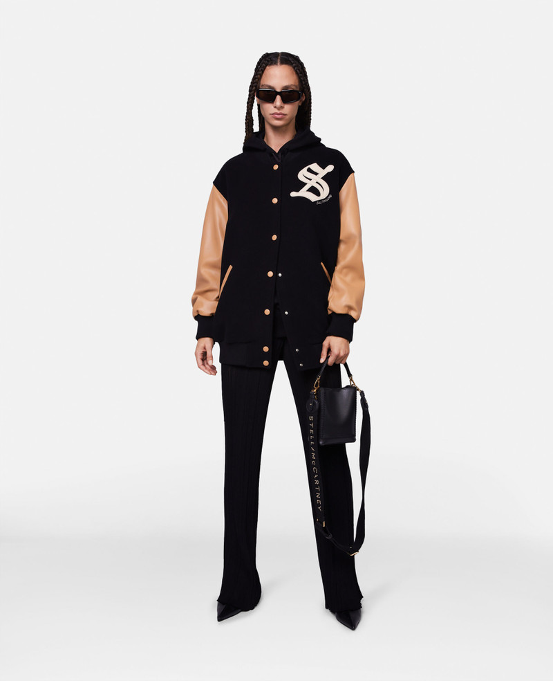 Stella McCartney 'S' Letterman Bomber Jacket outlook