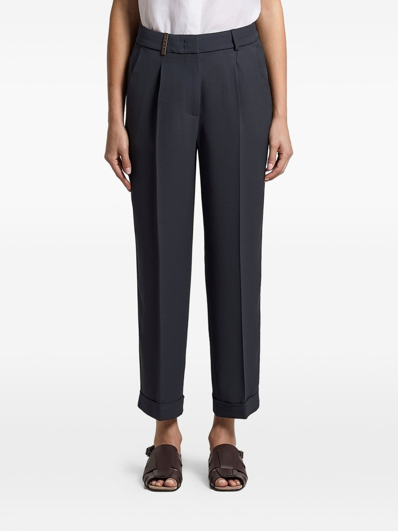 pleated cuffed trousers 1