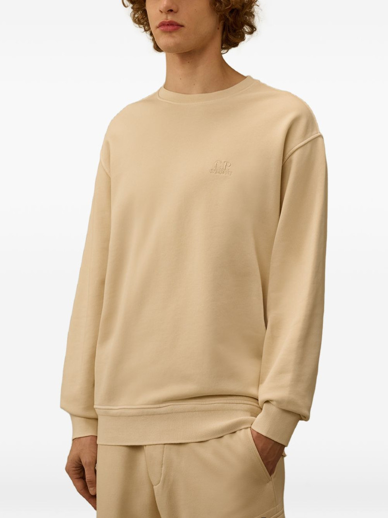 logo-embroidered crewneck cotton sweatshirt 3