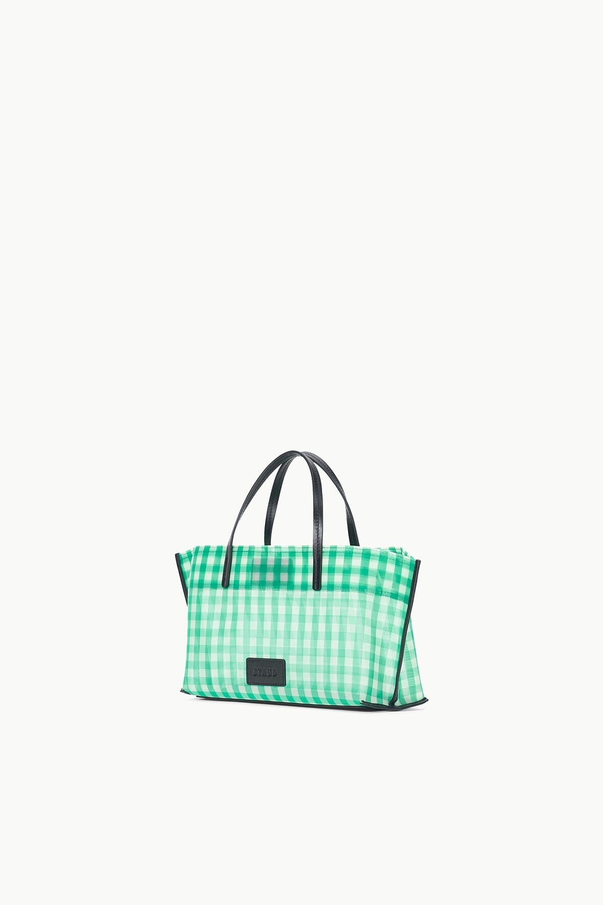 STAUD CHRISTOS MINI MESH TOTE JADE GINGHAM - 6