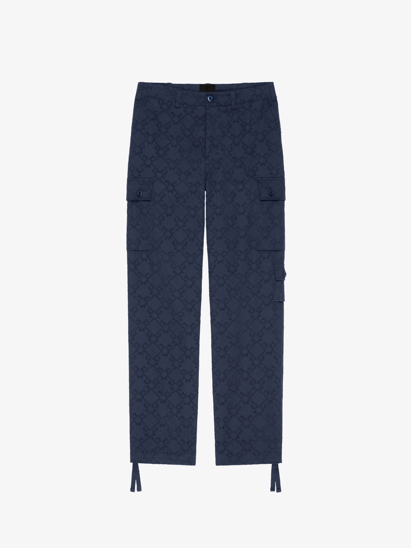 CARGO PANTS IN MONOGRAM 72 COTTON - 1