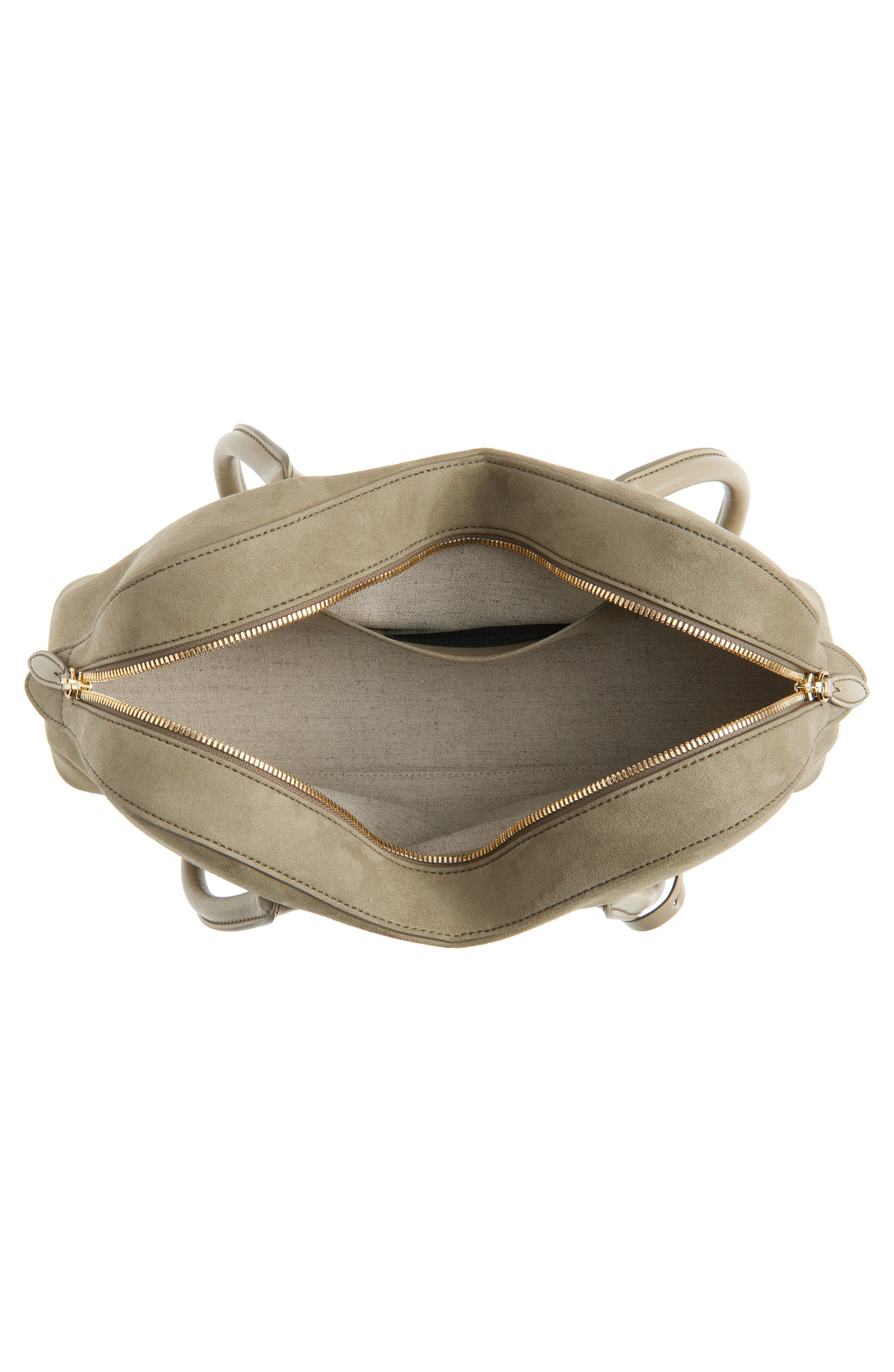 Stella McCartney Ryder Faux Suede Crossbody Bag in Khaki at Nordstrom - 4