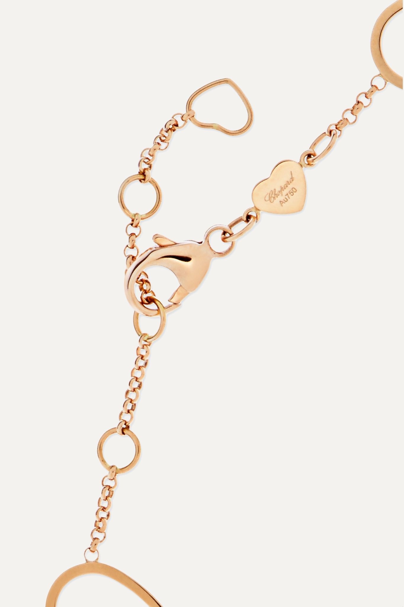 Happy Hearts 18-karat rose gold diamond bracelet - 3