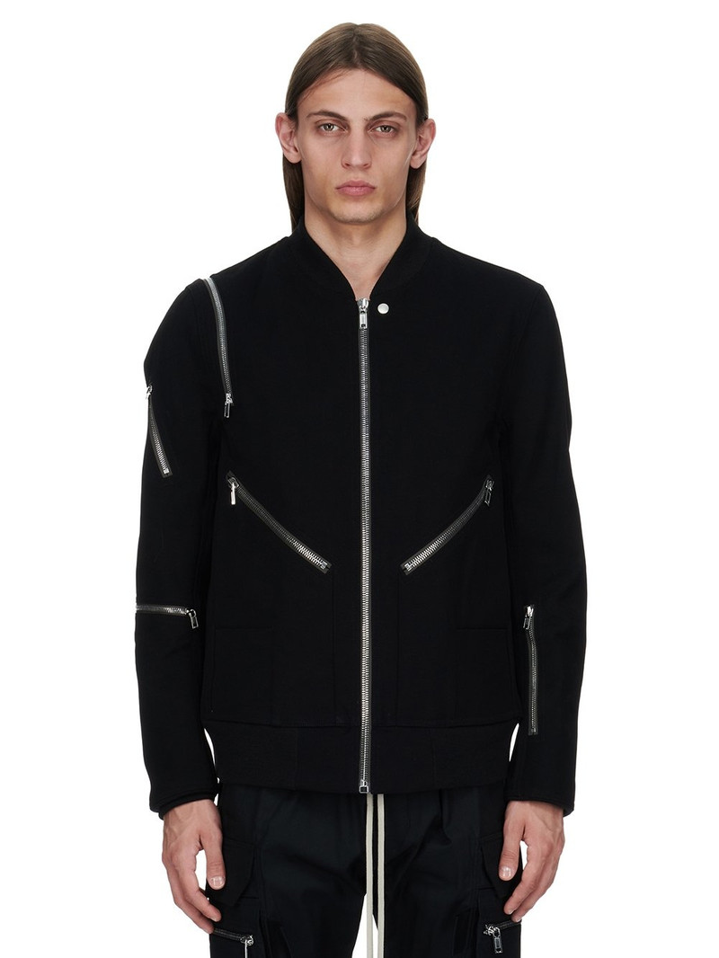 zip-detalining bomber jacket 1