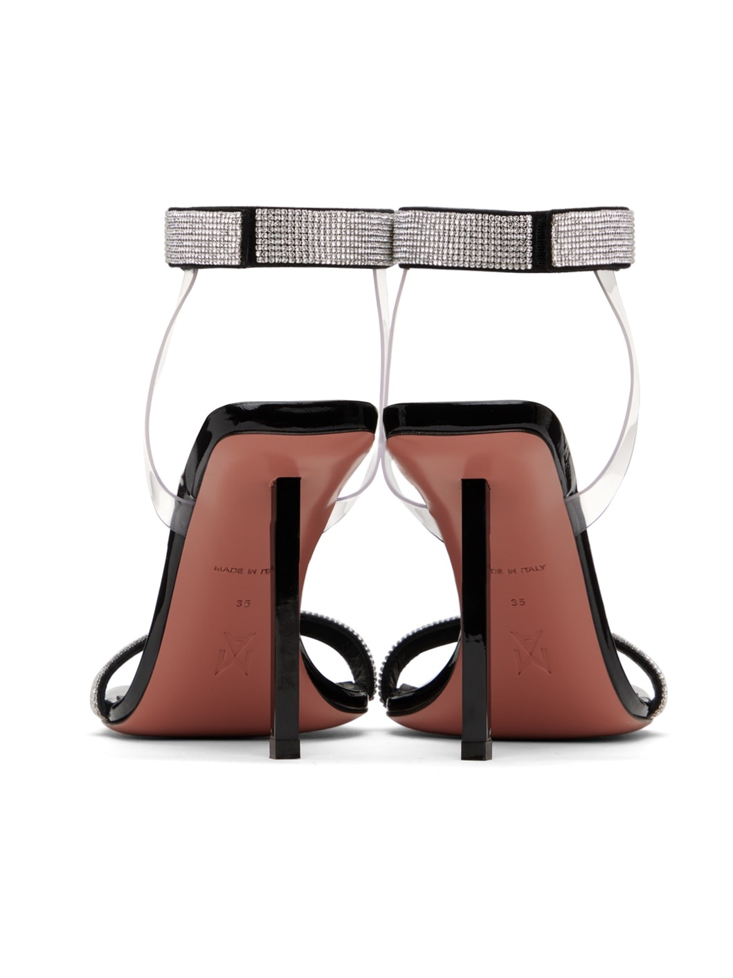 Black Rih Heeled Sandals - 2