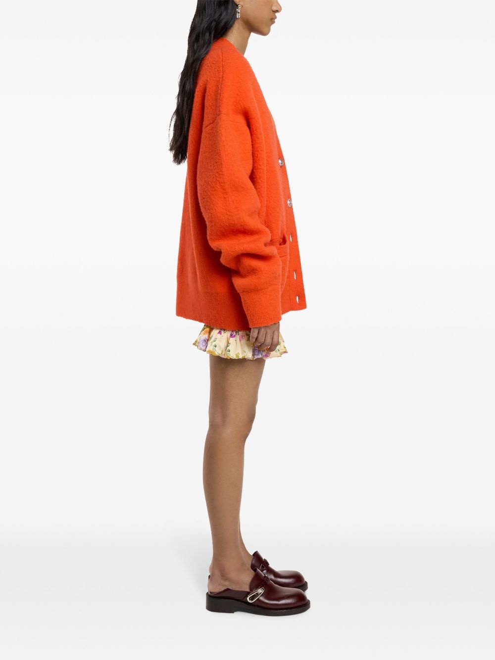 oversized wool cardigan - 3