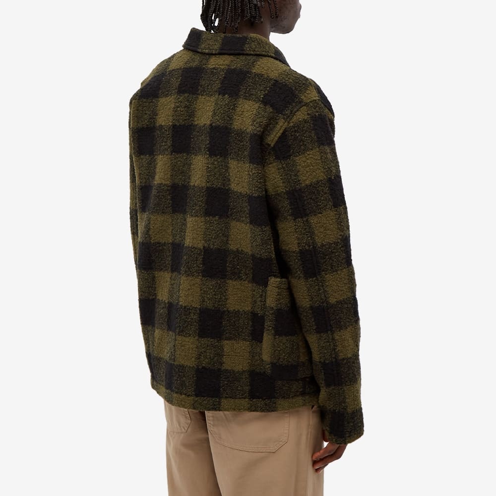 Universal Works Check Wool Fleece Lumber Jacket - 5