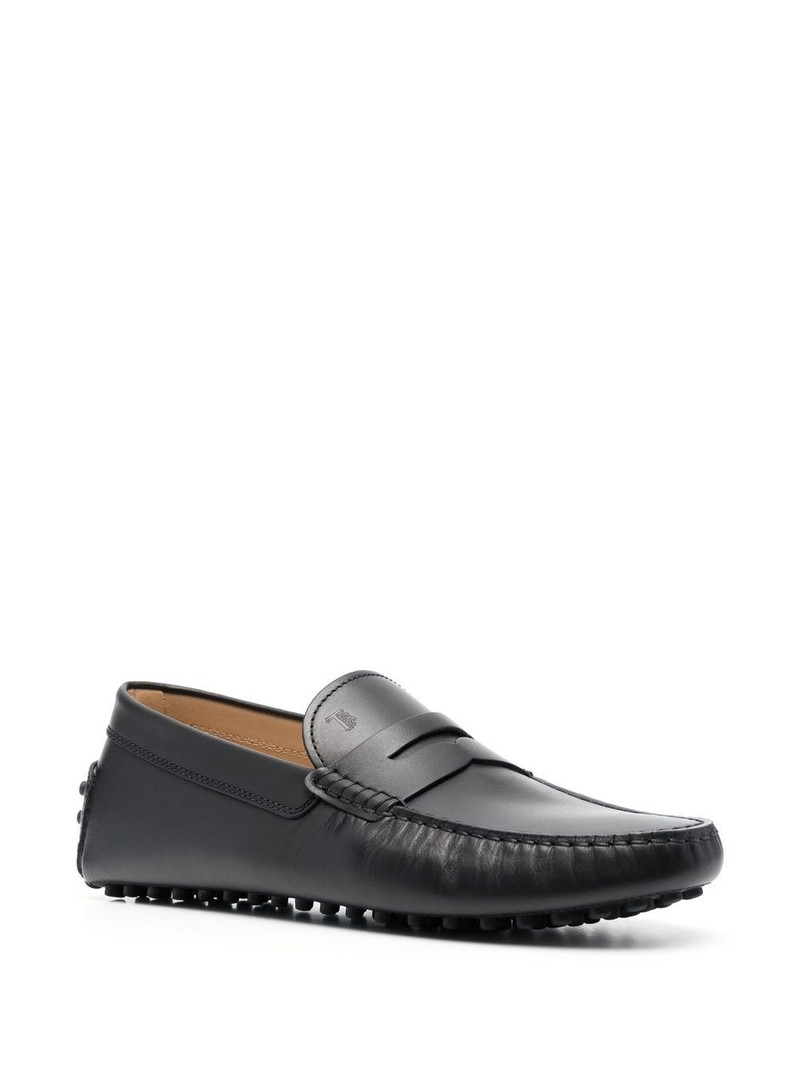 Tod's almond-toe leather loafers outlook