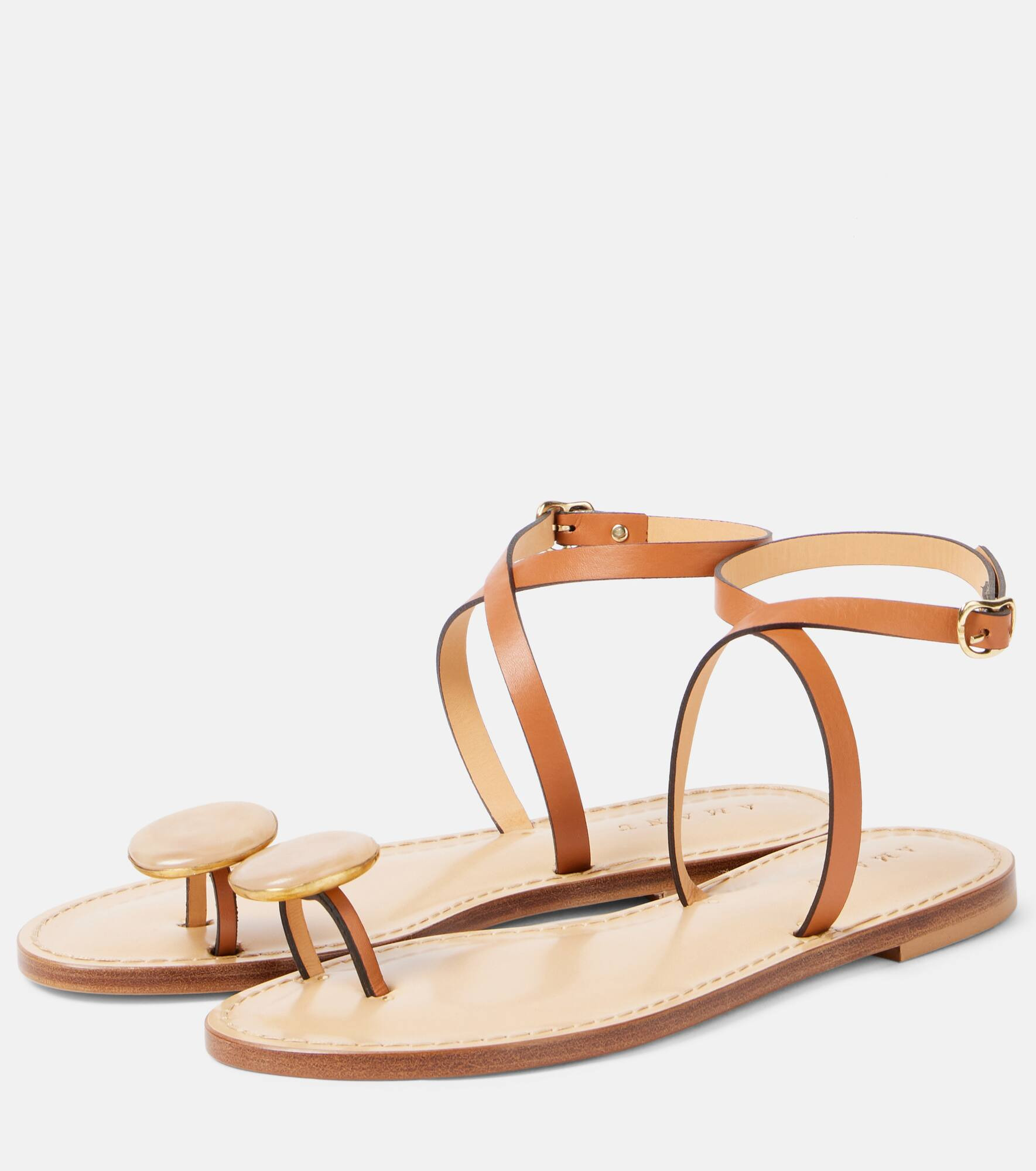 Kigali embellished leather sandals - 4