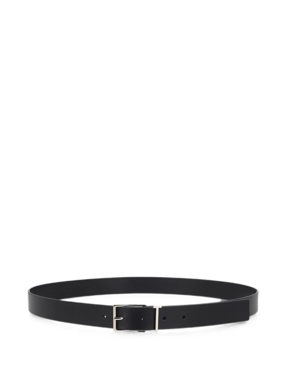 T-logo leather belt - 1