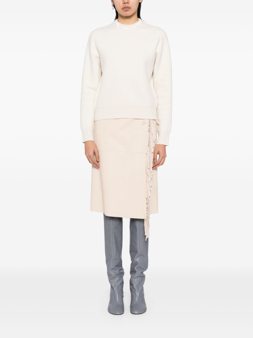 long-sleeve crew-neck jumper - 2