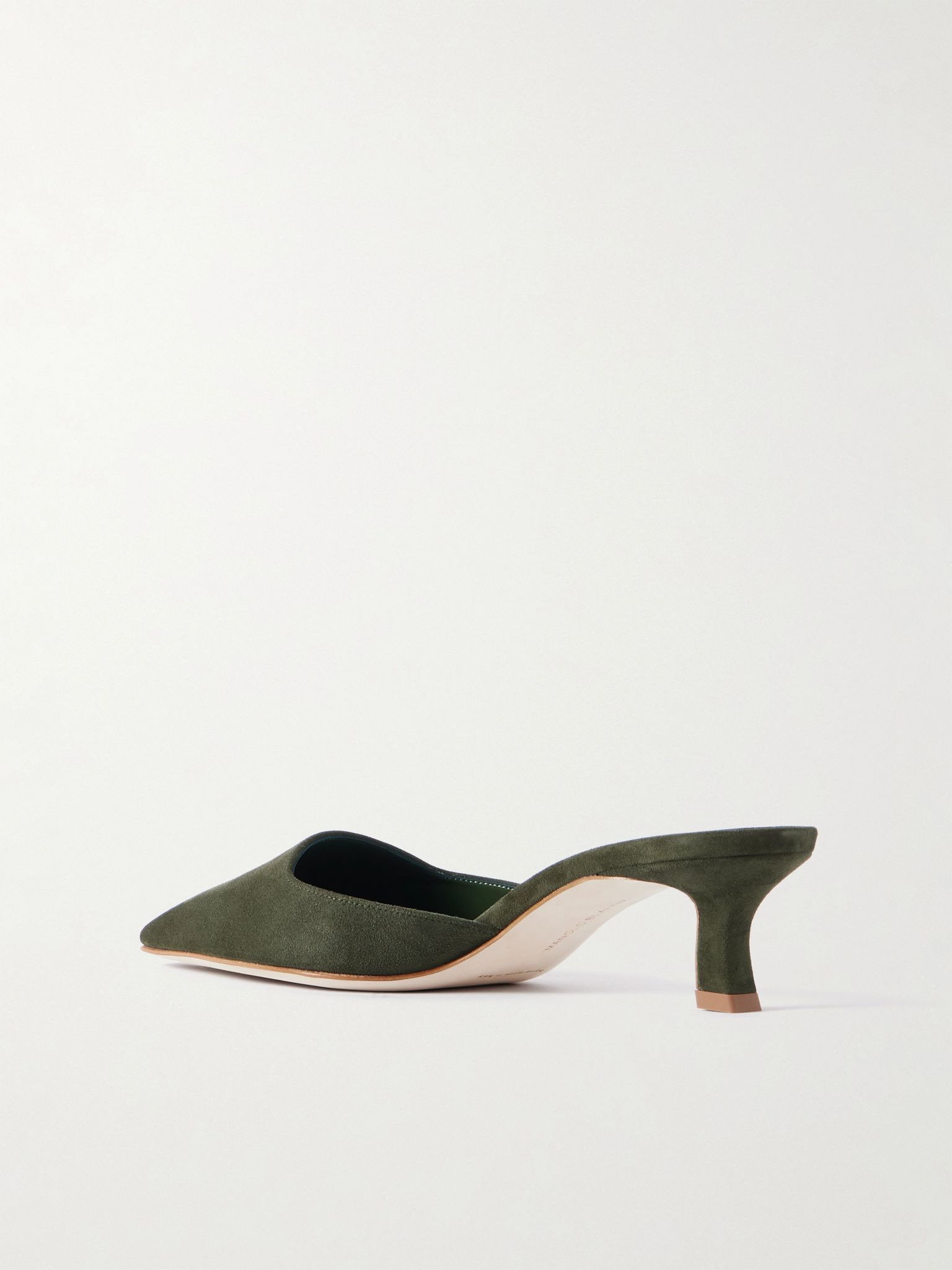 Moiramu 50 suede mules Army green - 3