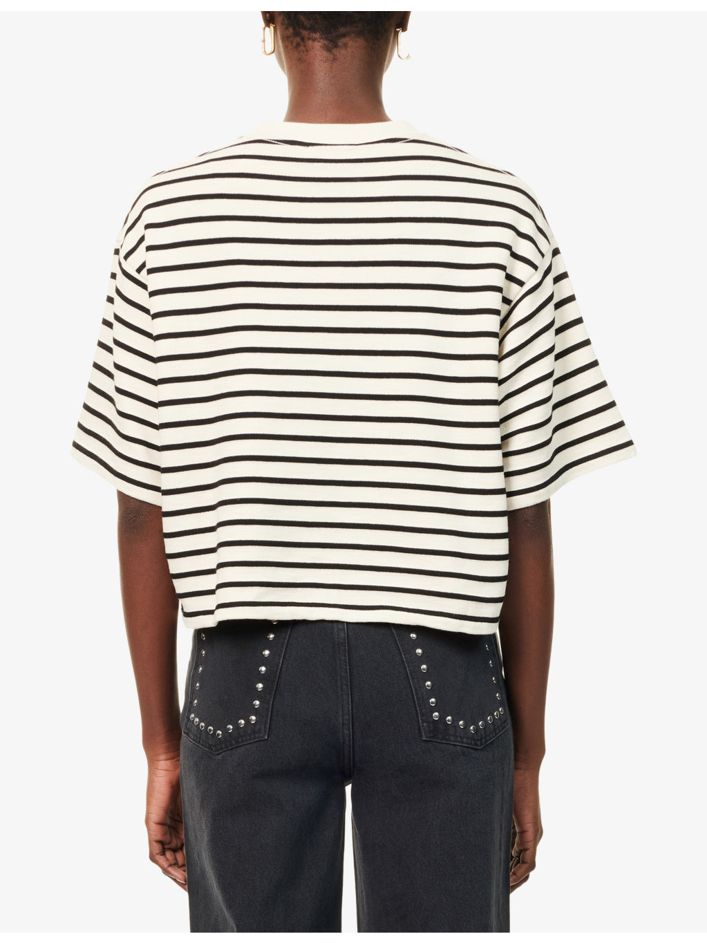 Myers Cropped Cotton-Blend T-Shirt - 4