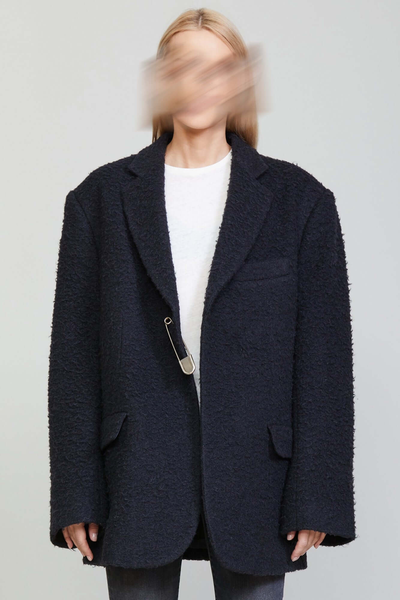OVERSIZED PIN BLAZER - 3