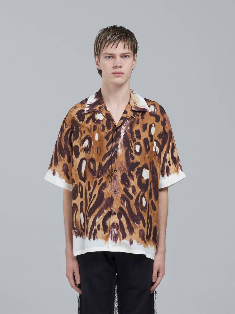 Marni WILD BUNCH PRINT BOWLING SHIRT outlook