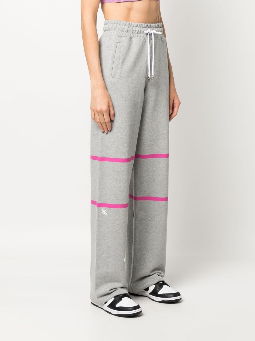 logo-print drawstring-waistband track pants - 3