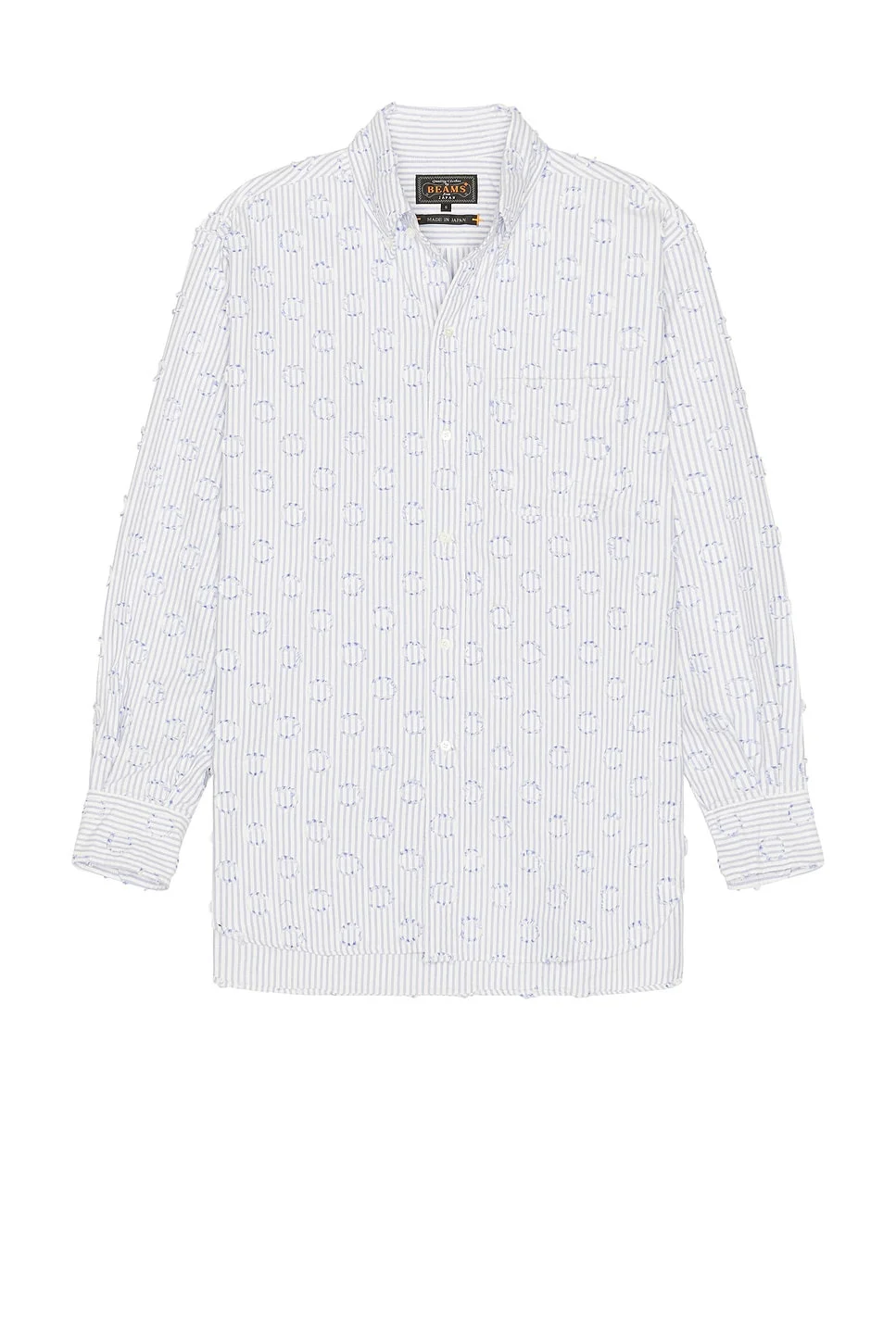 B.D. Classic-Fit Burnout Dot Candy Stripe - 1