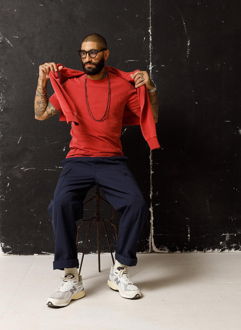 Military Tee in Vintage Red 3