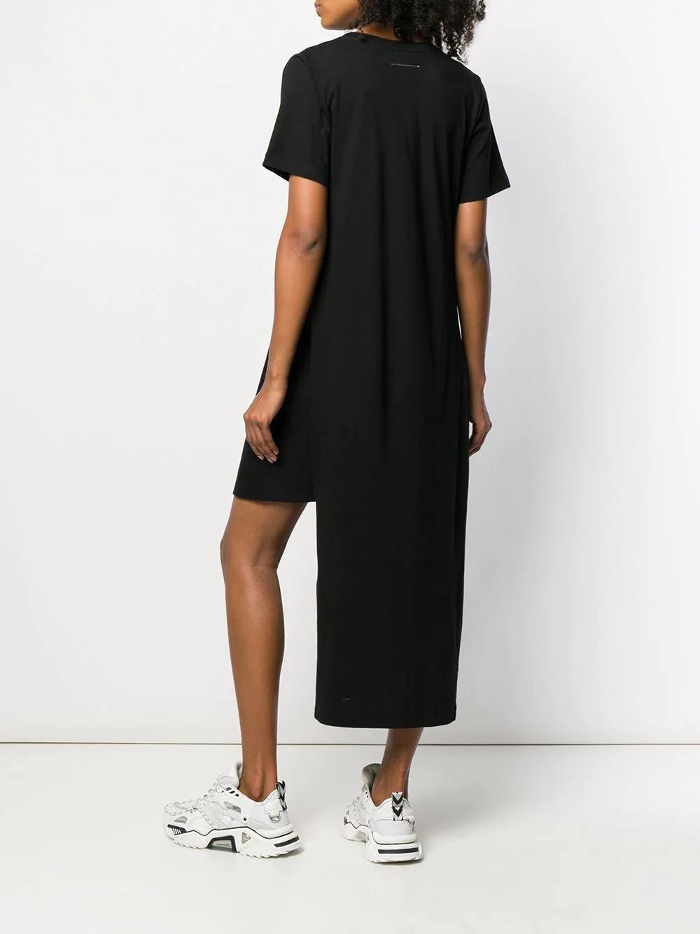 asymmetric T-shirt dress - 4