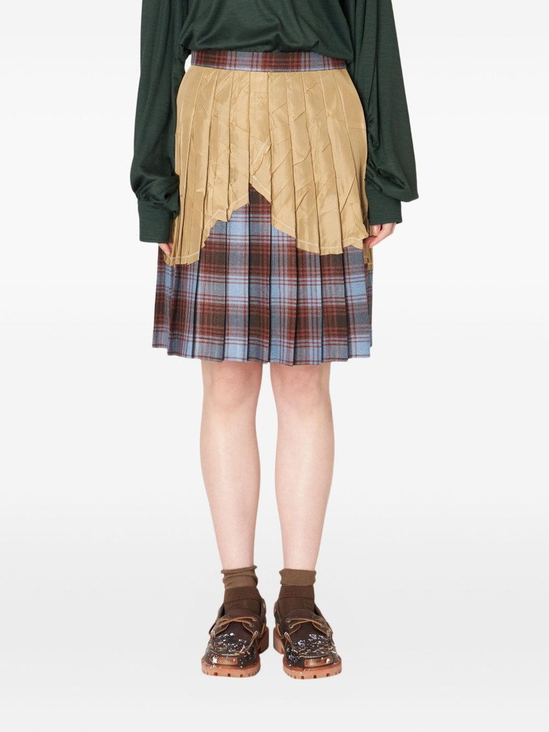 pleated panel mini skirt 1
