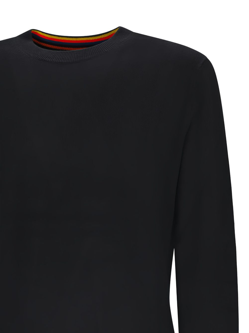 crew-neck striped-cuff sweater - 3