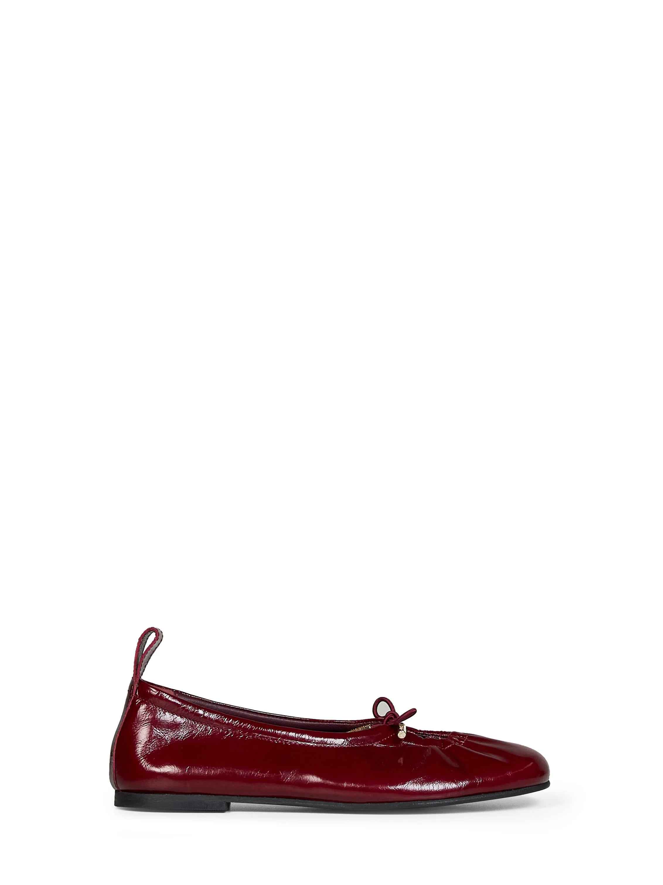 Burgundy patent leather Rosalind ballet flats - 1