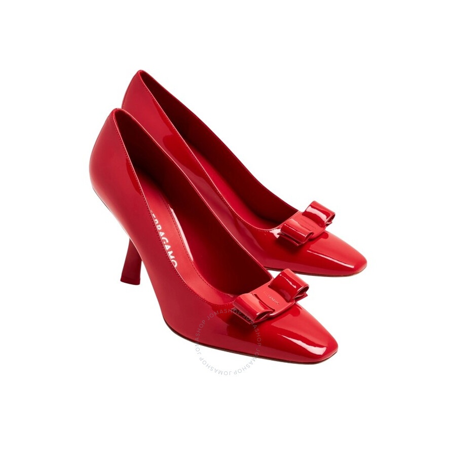 Ferragamo Patent Leather Vara Bow Pumps - 2