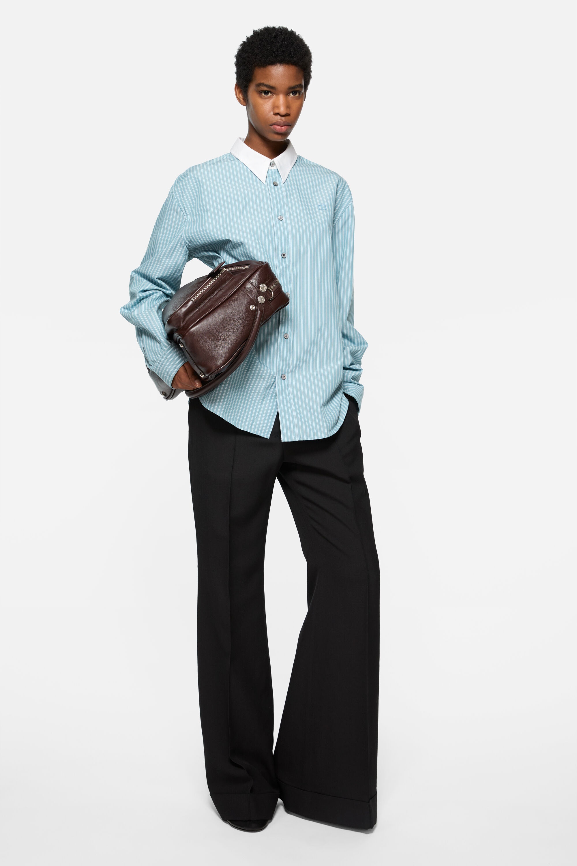 Button-up shirt - Turquoise blue - 2