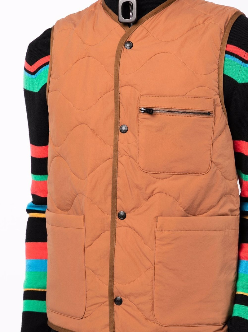 quilted wave gilet 5
