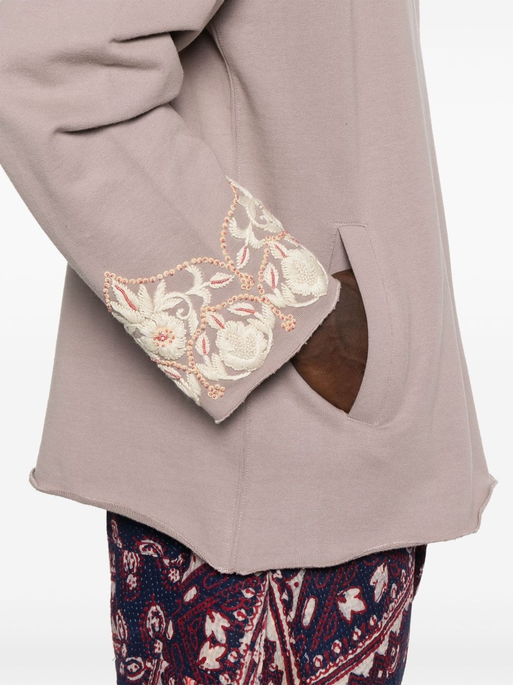 embroidered hoodie - 5