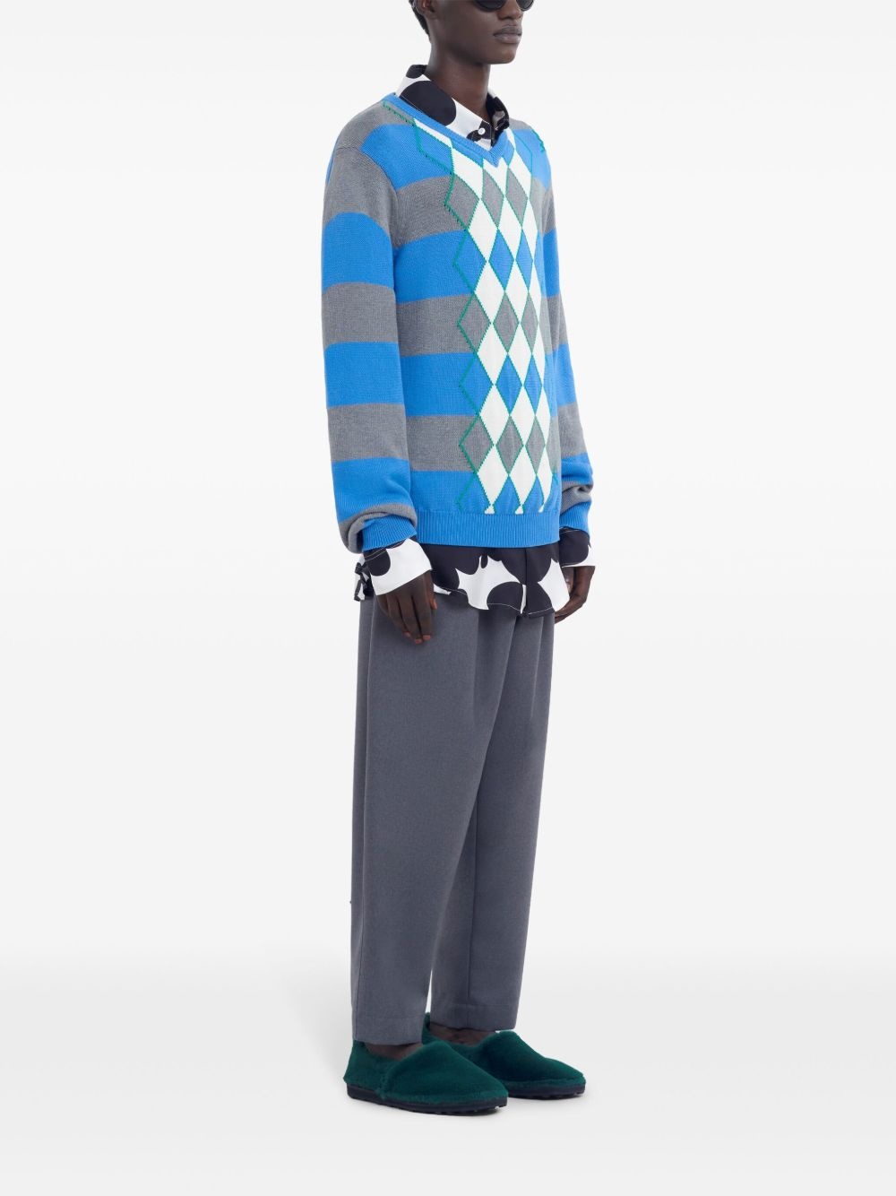 argyle intarsia-knit jumper - 2