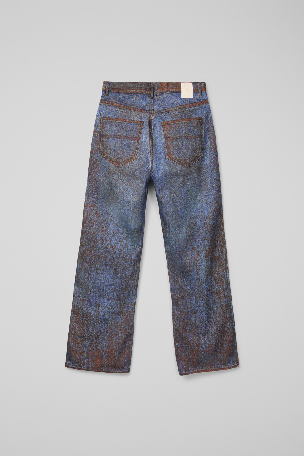 Terracotta-blue Denim Jeans - 3