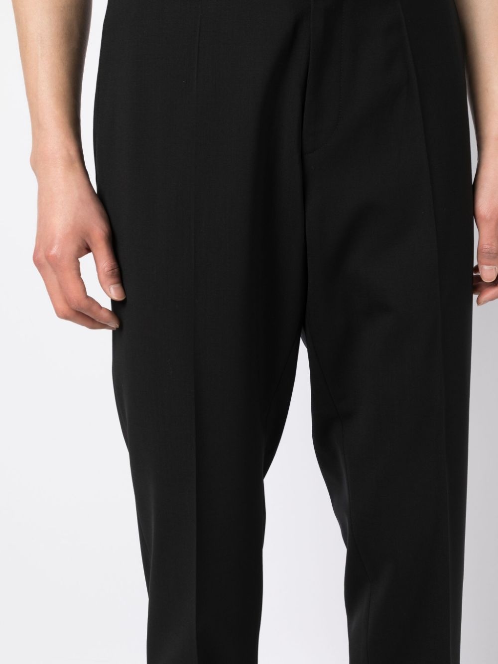 straight-leg tailored trousers - 5