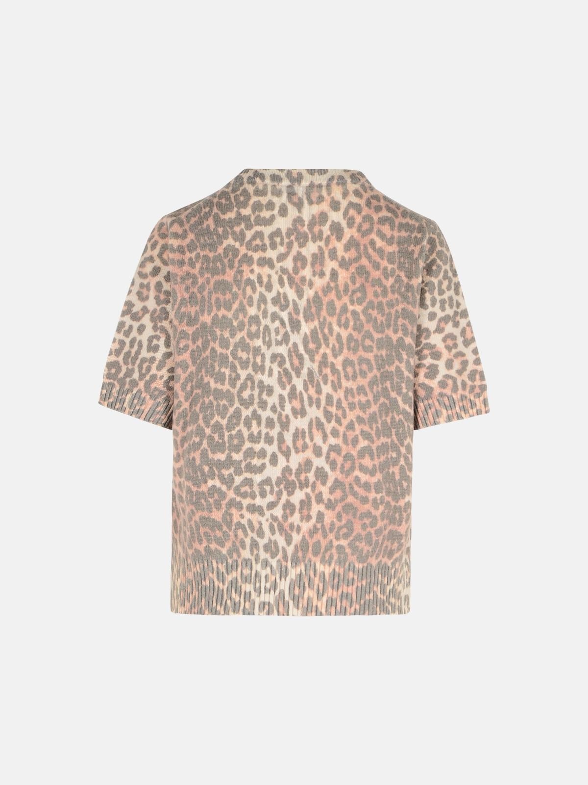 LEOPRADATA WOOL BLEND T-SHIRT - 3