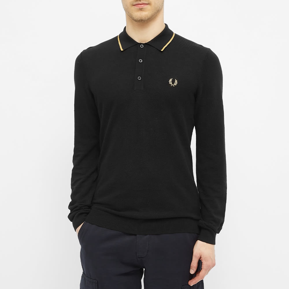 Fred Perry Authentic Long Sleeve Knitted Polo - 4