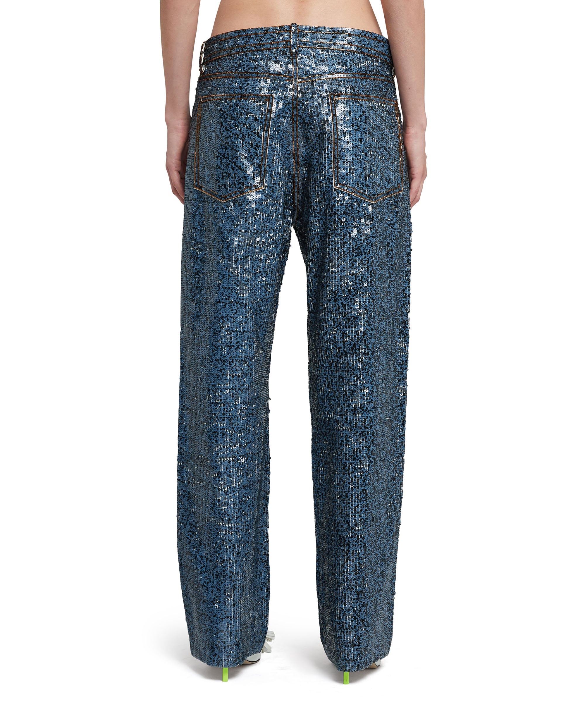 Denim "Sequins" trousers - 3