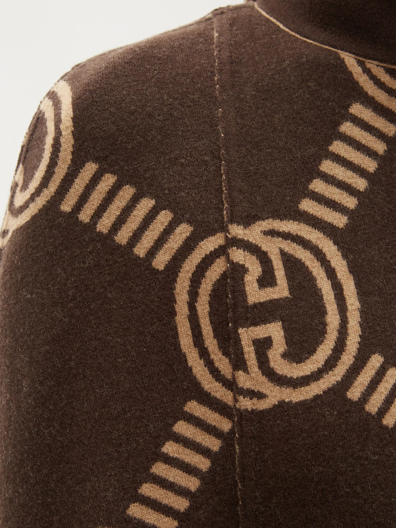 GG-jacquard wool-blend cape - 3