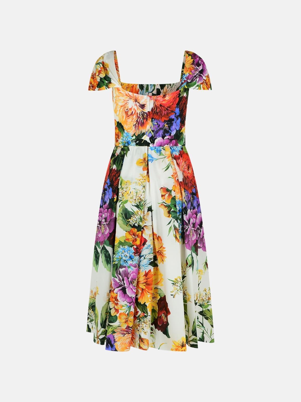 'FIORATO' MULTICOLOR COTTON DRESS - 3