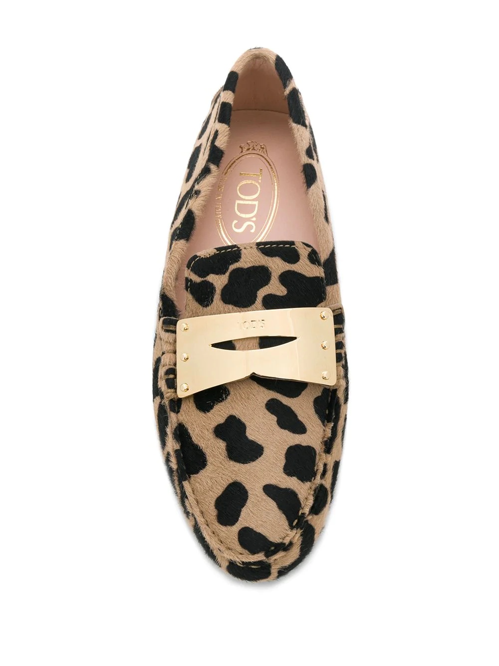 animal print loafers - 4