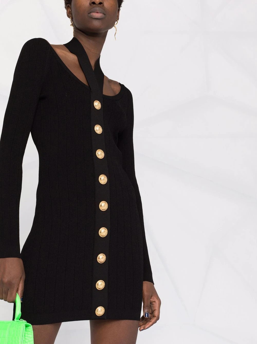 backless knitted dress - 5