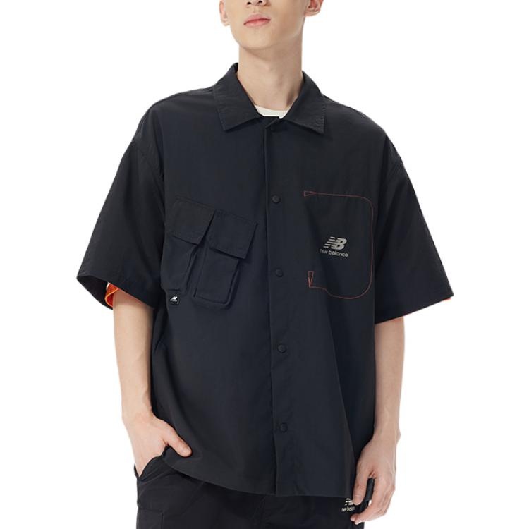 New Balance Logo Short-Sleeve Shirt 'Black' AMJ22360-BK - 4