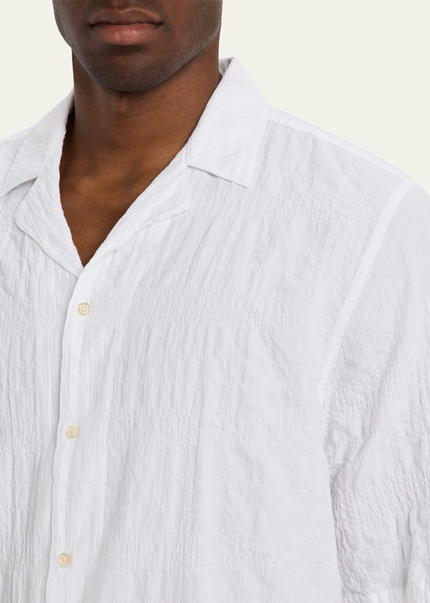 Men's Eren Seersucker Camp Shirt - 5