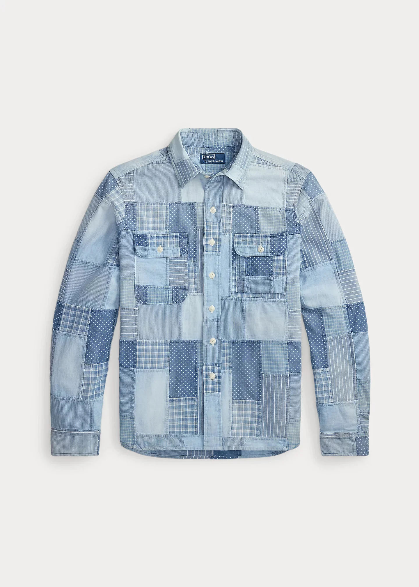 Classic Fit Patchwork Workshirt - 1
