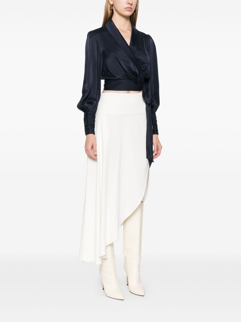 silk wrap top - 3