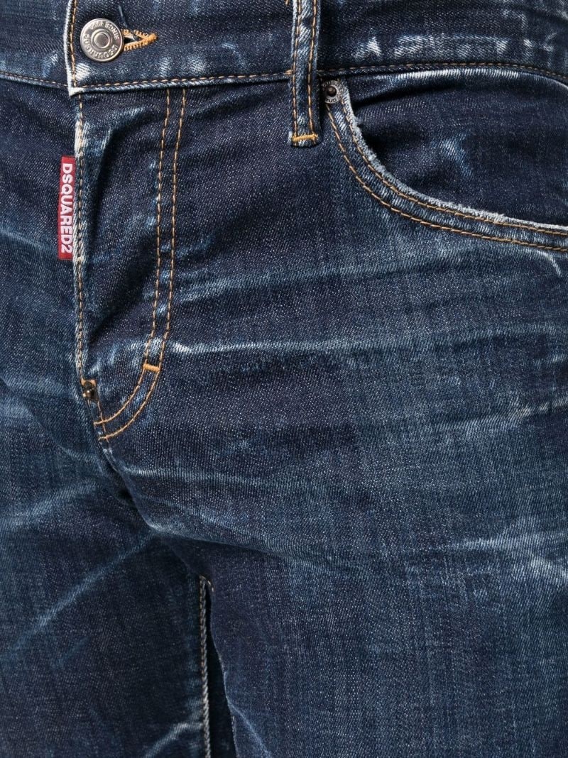 logo-patch skinny-cut jeans - 5
