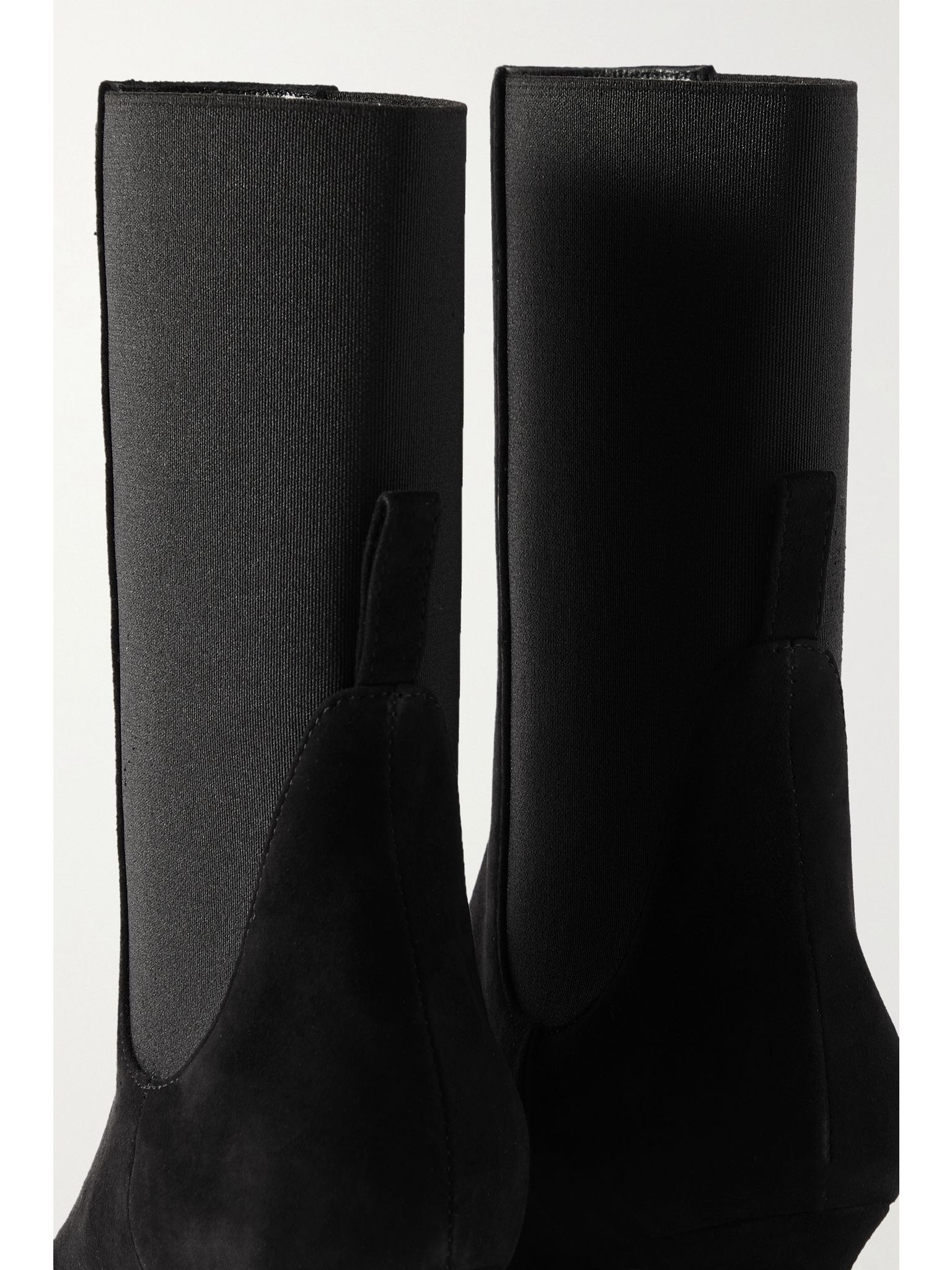 The Mid Heel suede Chelsea boots Black - 4