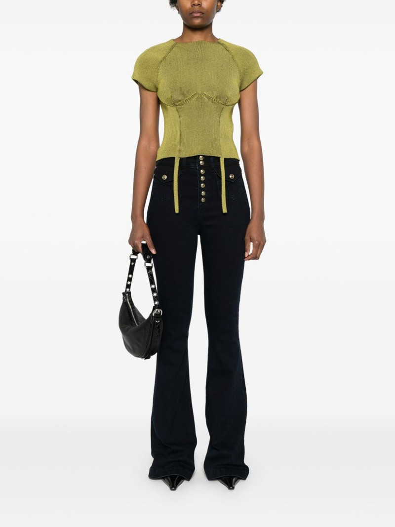 VERSACE JEANS COUTURE high-rise flared jeans outlook